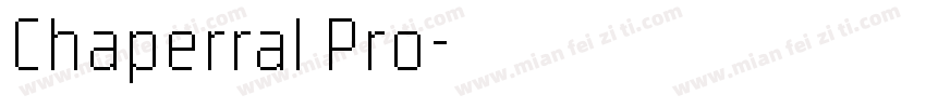 Chaperral Pro字体转换